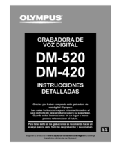 Olympus 140146 - DM 420 2 GB Digital Voice Recorder Instrucciones Detalladas
