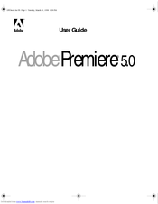 ADOBE PREMIERE 5 User Manual