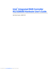 Intel RS25DB080 Hardware User's Manual