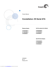 Seagate Constellation Constellation ST4000NM0053 Product Manual