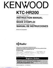 Kenwood KTC-HR200 - HD Radio Tuner Box Instruction Manual