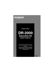 Olympus DR 2000 - Speaker Microphone - Monaural Mode D'emploi