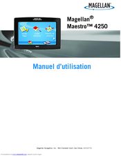 Magellan Maestro 4250 - Automotive GPS Receiver Manuel D'utilisation