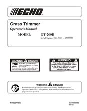 ECHO GT-200R - 11-03 Operator's Manual