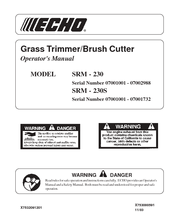 ECHO SRM-230 - 11-03 SERIAL NUMBER 07001001-07002988 Operator's Manual