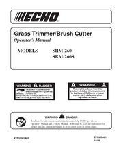 ECHO SRM-260S - 10-05 Operator's Manual