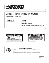 ECHO SRM-260 - 11-03 Operator's Manual