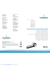 Plantronics Discovery 645 User Manual