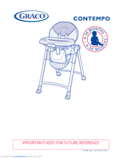 Graco 3A00RIT - Contempo Highchair - Rittenhouse Owner's Manual