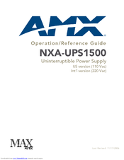 AMX NXA-UPS1500 Manual