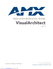 AMX VISUALARCHITECT 1.1 Manual
