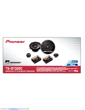 Pioneer TS-D1320C - Car Speaker - 35 Watt Installation Manual