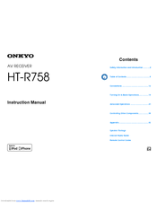 Onkyo HT-S6500 Instruction Manual