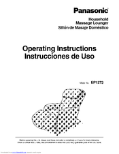 Panasonic EP1273 - MASSAGE LOUNGER Instrucciones De Operación