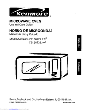 Kenmore 721.66222 Use And Care Manual