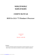 JETWAY 915PC User Manual