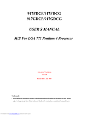 JETWAY 917PDCG User Manual
