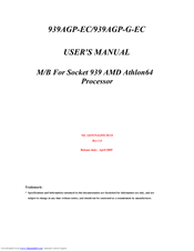 JETWAY 939AGPECR110 User Manual