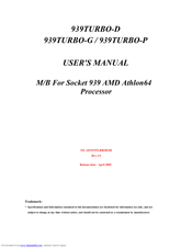 JETWAY 939TURBOR208 User Manual