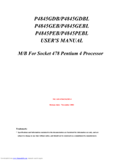 JETWAY P4845GEB User Manual