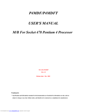 JETWAY P4MDFTR1A User Manual