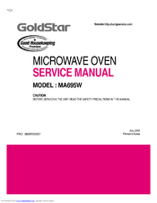 LG GoldStar MA695W Service Manual