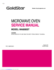 LG GoldStar MA8000ST Service Manual