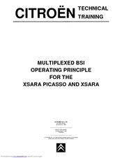 CITROEN 2004 XSARA Technical Training Manual