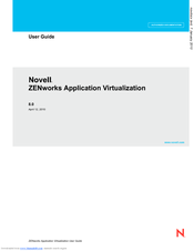 NOVELL ZENWORKS APPLICATION VIRTUALIZATION 8.0 - 04-12-2010 User Manual