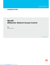 NOVELL ZENWORKS NETWORK ACCESS CONTROL 5.0 - INSTALLATION GUIDE 09-22-2008 Installation Manual