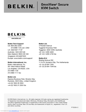 Belkin OmniView Secure F1DN104U User Manual