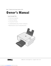 Dell 924 - Photo All-In-One Inkjet Owner's Manual