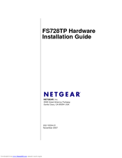 Netgear FS728TPv1 - ProSafe 24 Port 10/100 Smart Switch Hardware Installation Manual