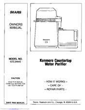 KENMORE 625.34440 Owner's Manual