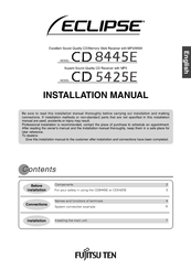 ECLIPSE CD 5425E Installation Manual