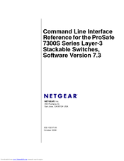 Netgear GSM7352Sv1 - ProSafe 48+4 Gigabit Ethernet L3 Managed Stackable Switch Cli Reference Manual