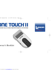 LIFESCAN ONETOUCH II Owner's Booklet
