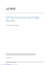 Juniper M40e Hardware Manual