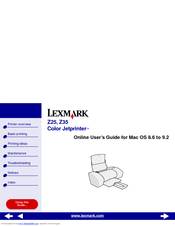Lexmark 15J0070 - Z 25 Color Jetprinter Inkjet Printer User Manual