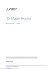 Juniper TX Matrix RE-2000 Hardware Manual