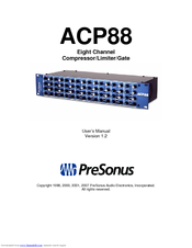 PRESONUS ACP 88 - V 1.2 User Manual