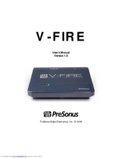 PRESONUS V-FIRE User Manual