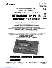 GRAUPNER ULTRAMAT 12 PLUS POCKET Operating Manual