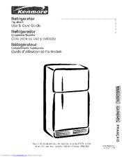 Kenmore 7452 - 14.8 cu. Ft. Top Freezer Refrigerator Use And Care Manual