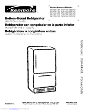 Kenmore 7523 - 21.9 cu. Ft. Bottom Freezer Refrigerator Use & Care Manual