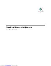 Logitech Harmony 890 Pro User Manual