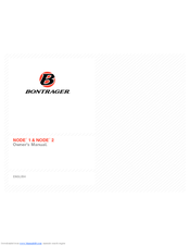 BONTRAGER NODE 1 Owner's Manual