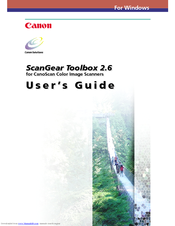 Canon ScanGear Toolbox 2.6 User Manual