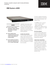 IBM x3450 - System - 7948 Brochure