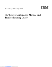 IBM Type 1879 xSeries 336 Maintenance And Troubleshooting Manual